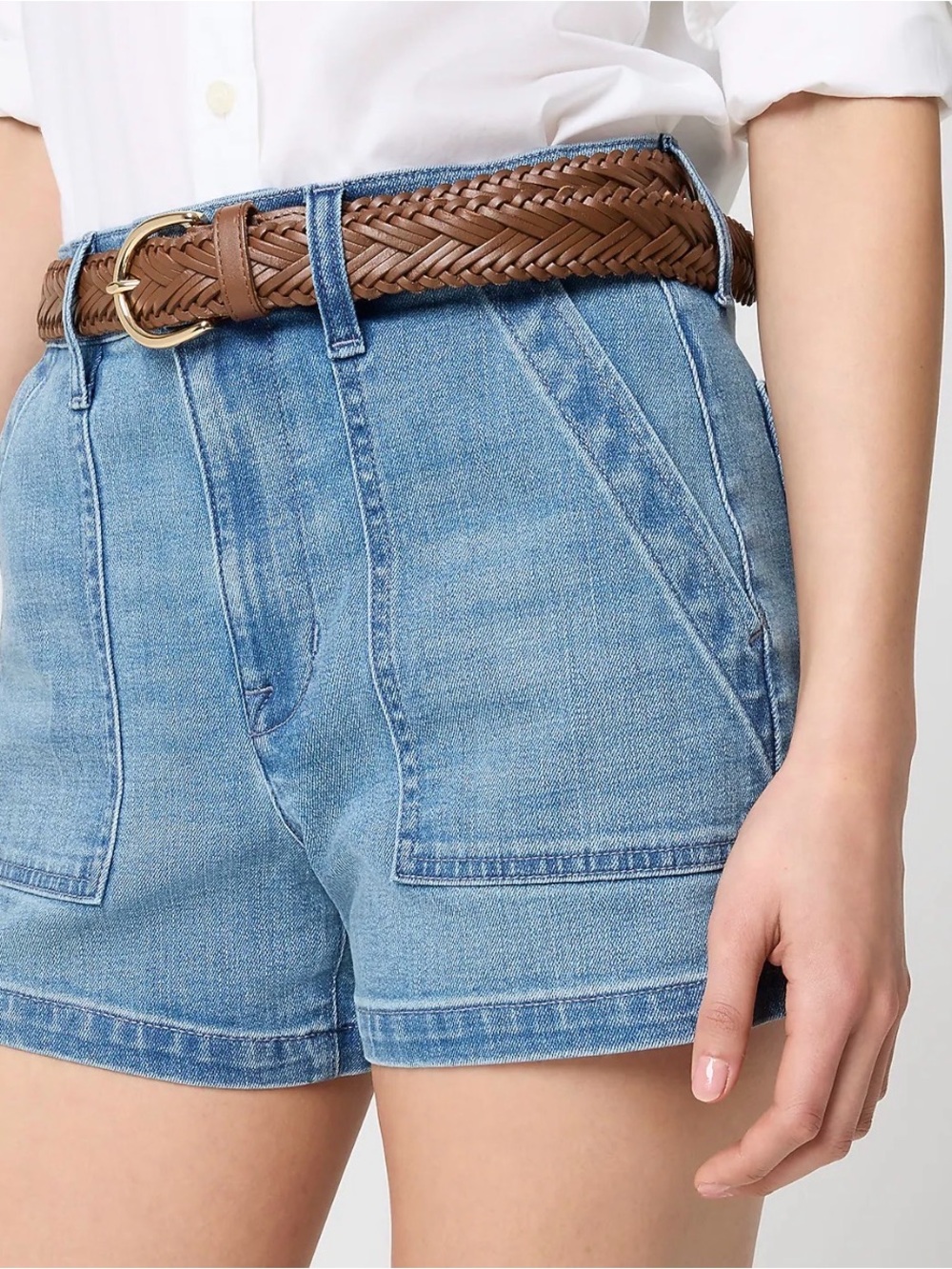 J. Crew Light Blue Denim High-Rise Jean Shorts